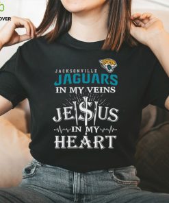 Jacksonville Jaguars In My Vien Jesus In My Heart Logo Shirt