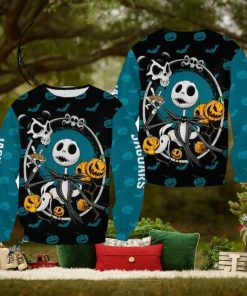 Jacksonville Jaguars Jack Skellington Gathering Christmas Ugly Sweater Halloween For Men And Women