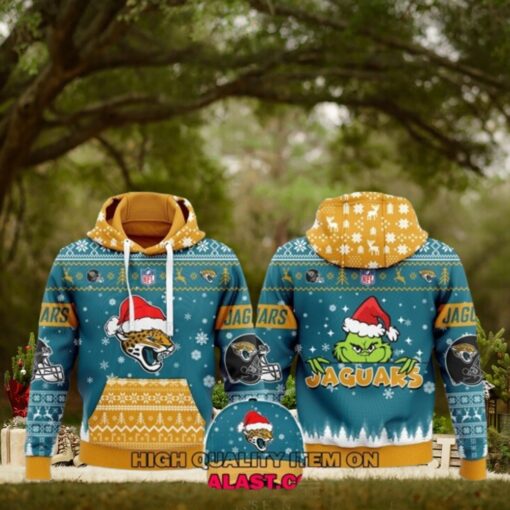 Jacksonville Jaguars Merry Christmas Ugly Hoodie Sweatshirt