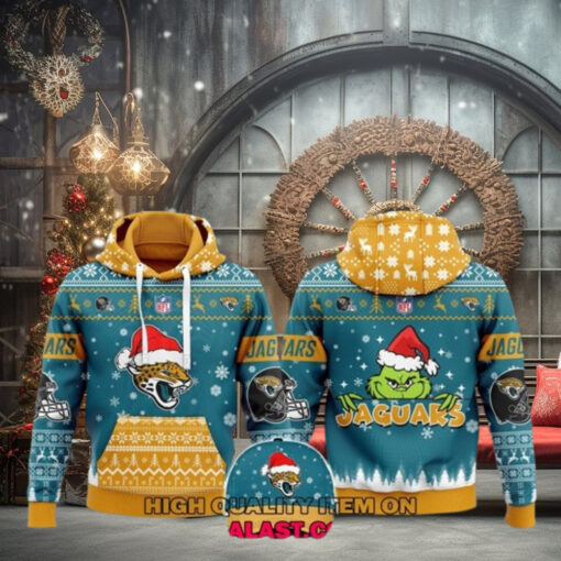 Jacksonville Jaguars Merry Christmas Ugly Hoodie Sweatshirt