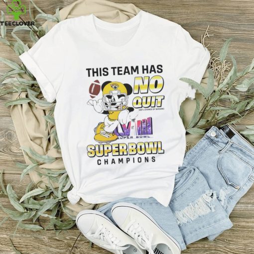 Jacksonville Jaguars Mickey Mouse This Team Has No Quit Super Bowl Champions 2024 hoodie, sweater, longsleeve, shirt v-neck, t-shirt