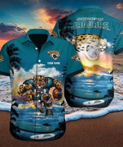 Jacksonville Jaguars NFL Custom Name Hawaiian Shirt Summer Time Gift For Fans