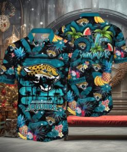 Jacksonville Jaguars NFL Flower Hawaiian Shirt, Jacksonville Jaguars Fan Shirt for Sale