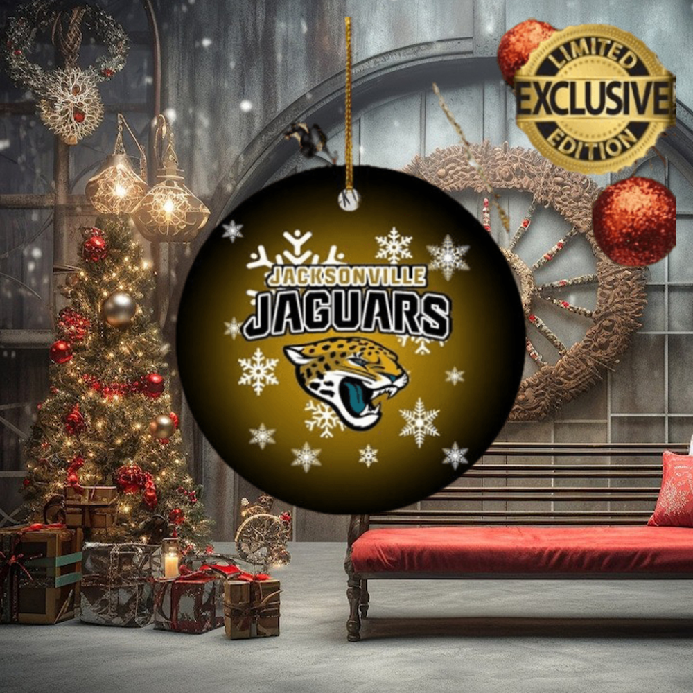 Jacksonville Jaguars NFL Merry Christmas Personalized 2023 Christmas Ceramic Ornament Jacksonville Jaguars NFL Merry Christmas Personalized 2023 Christmas Ceramic Ornament