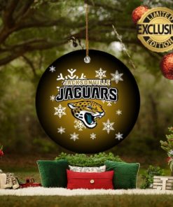 Jacksonville Jaguars NFL Merry Christmas Personalized 2023 Christmas Ceramic Ornament