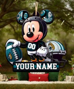 Jacksonville Jaguars NFL Mickey Disney Christmas Ornament