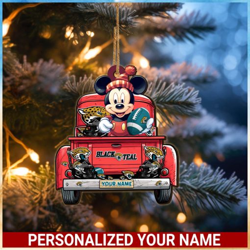 Jacksonville Jaguars NFL Mickey Ornament Personalized Your Name SP12102345ID05