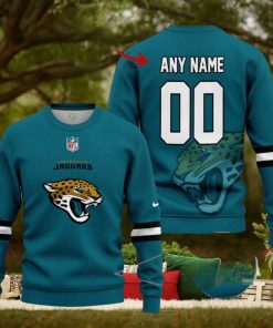 Jacksonville Jaguars NFL New Ugly Christmas Sweater For Fans Custom Number And Name