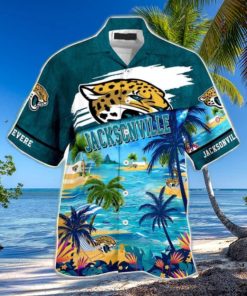 Jacksonville Jaguars NFL Personalized Hawaiian Shirt Beach Shorts