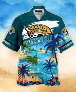 Jacksonville Jaguars NFL Personalized Hawaiian Shirt Beach Shorts