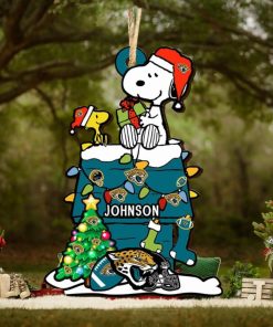 Jacksonville Jaguars NFL Snoopy Ornament Personalized Christmas 2023 Holidays