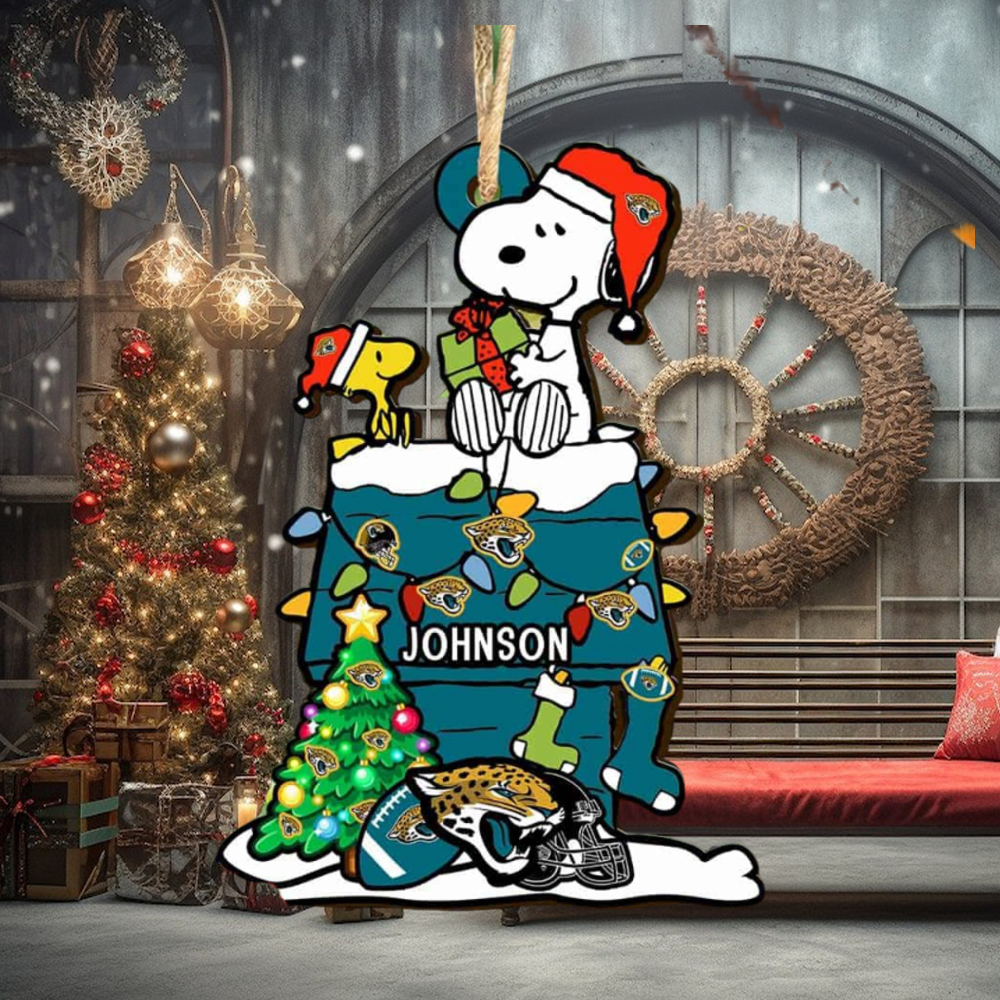 Jacksonville Jaguars NFL Snoopy Ornament Personalized Christmas 2023 Holidays Jacksonville Jaguars NFL Snoopy Ornament Personalized Christmas 2023 Holidays