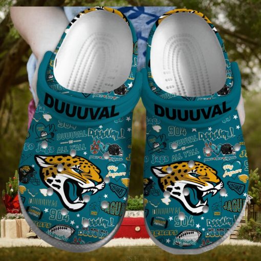 Jacksonville Jaguars NFL Sport Crocs Crocband Clogs Shoes Comfortable For Men Women and Kids – Footwearelite Exclusive