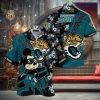 Jacksonville Jaguars Mascot Design NFL Hawaiian Shirt, Jacksonville Jaguars Fan Shirt