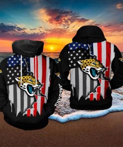 Jacksonville Jaguars NFL US Flag Team 3D Printed Hoodie