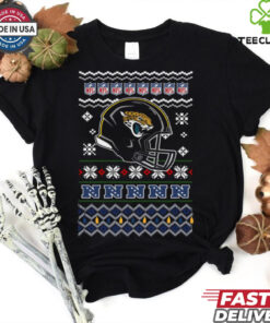 Jacksonville Jaguars NFL football Christmas helmet shirt
