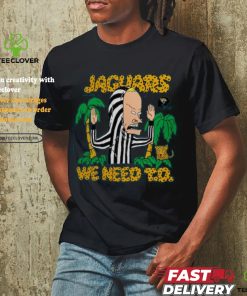 Jacksonville Jaguars NFL x Homage x Beavis and Butt Head Unisex Tri Blend T Shirt