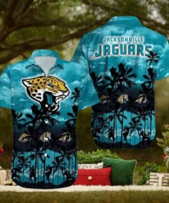 Jacksonville Jaguars Palm Tree Design NFL Hawaiian Shirt, Jacksonville Jaguars Apparel