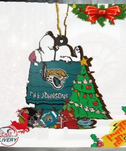 Jacksonville Jaguars Snoopy NFL Sport Ornament Custom Name