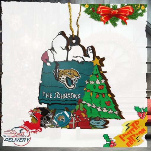 Jacksonville Jaguars Snoopy NFL Sport Ornament Custom Name