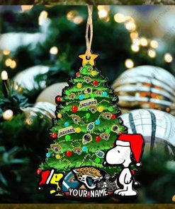 Jacksonville Jaguars Snoopy Peanuts Custom Christmas Ornament Xmas Tree Decorations