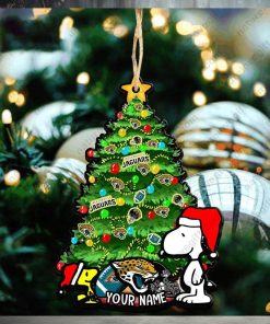 Jacksonville Jaguars Snoopy Peanuts Custom Christmas Ornament Xmas Tree Decorations