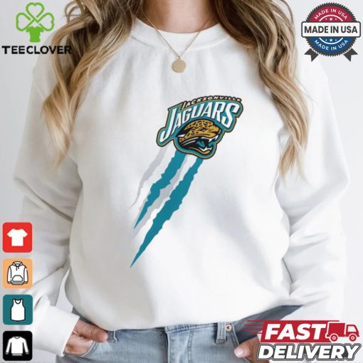 Jacksonville Jaguars Starter Retro Team Logo Color Scratch T Shirt