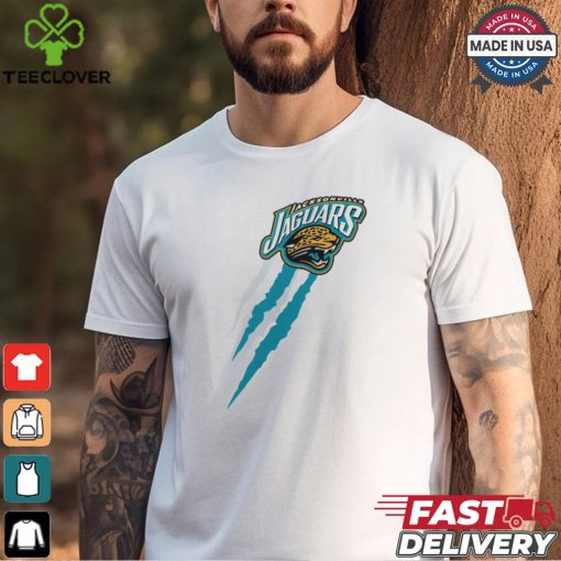 Jacksonville Jaguars Starter Retro Team Logo Color Scratch T Shirt