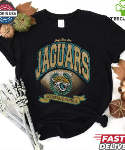 Jacksonville Jaguars Stoney Clover Lane x '47 Black Glitter Rocker Retro Tubular T Shirt
