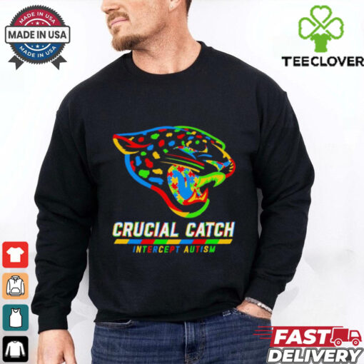 Jacksonville Jaguars crucial catch intercept autism shirt