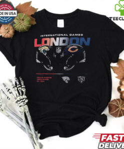 Jacksonville Jaguars vs. Chicago Bears Nike Black International Games London 2024 T Shirt