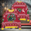 Minnesota Vikings x Grinch NFL Dr. Seuss How the Grinch Stole Christmas with Super Bowl Trophy Ugly Christmas Sweater Red