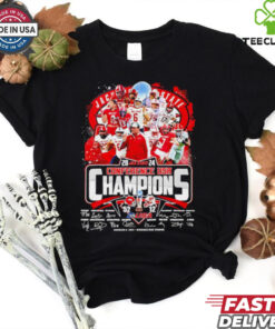 Jacksonville State Gamecocks 2024 Conference USA Champions 52 12 all team signature shirt