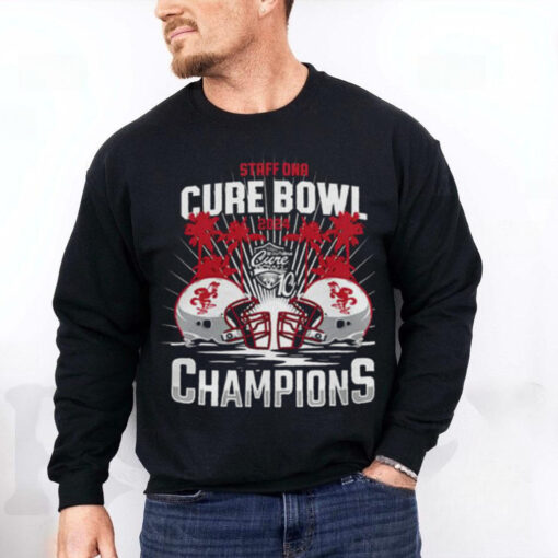 Jacksonville State Gamecocks Staff DNA Cure Bowl 2024 Champions Hoodie T Shirt
