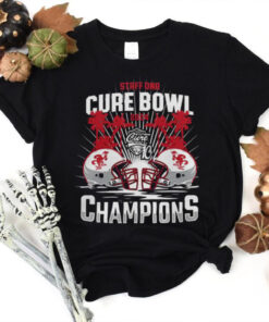 Jacksonville State Gamecocks Staff DNA Cure Bowl 2024 Champions Hoodie T Shirt