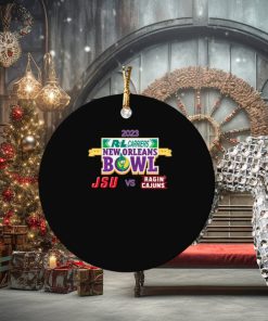Jacksonville State Gamecocks vs Louisiana Ragin’ Cajuns 2023 New Orleans Bowl Ornament