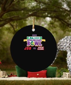 Jacksonville State Gamecocks vs Louisiana Ragin’ Cajuns 2023 New Orleans Bowl Ornament