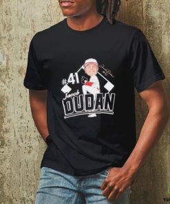 Jacob Dudan pitcher caricature signature shirt
