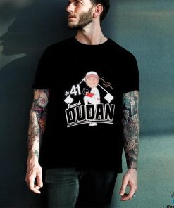 Jacob Dudan pitcher caricature signature shirt