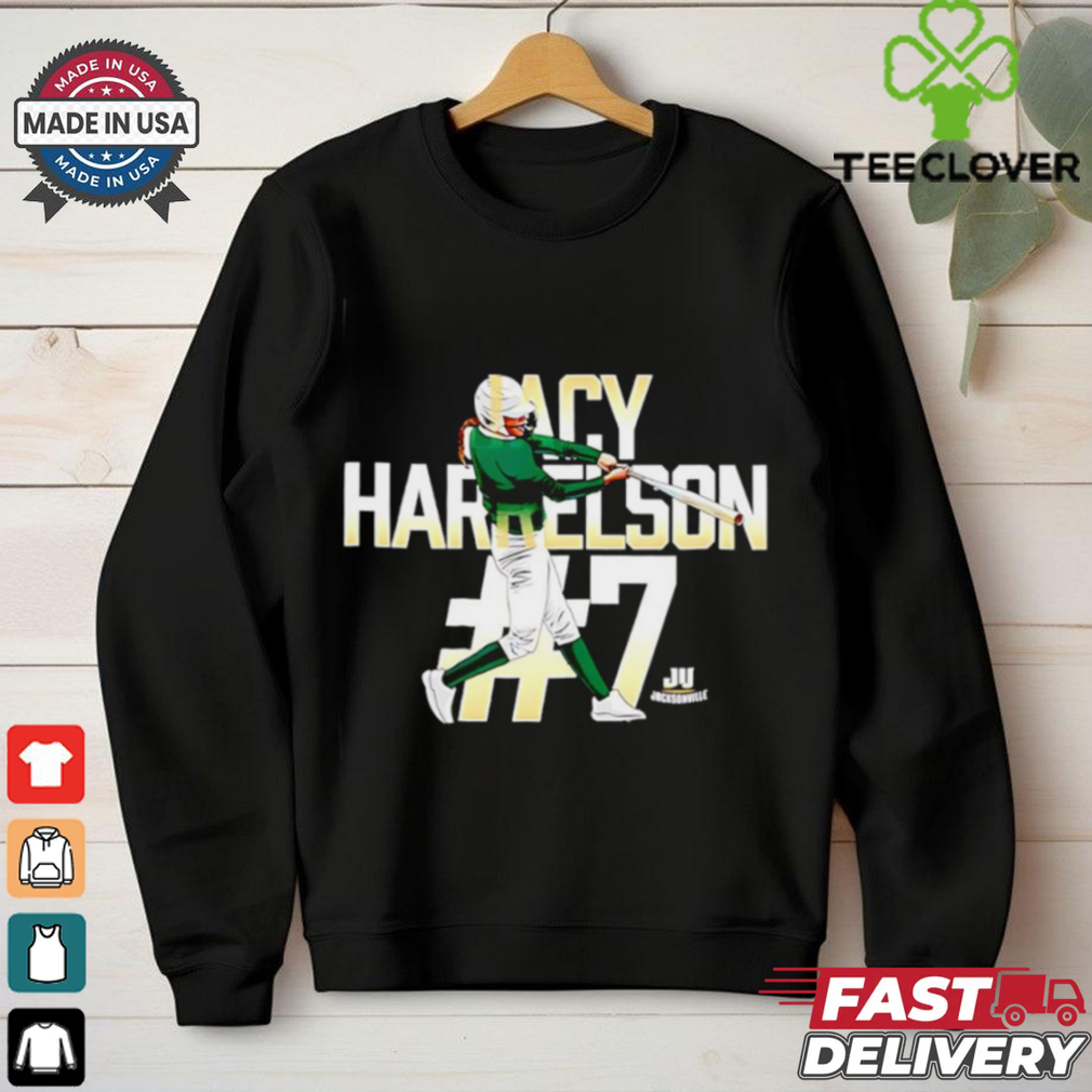 Jacy Harrelson Jacksonville Softball caricature shirt Jacy Harrelson Jacksonville Softball caricature shirt