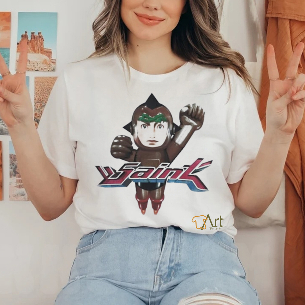 Jaden McDaniels Wearing Saint Michael Astro Boy Shirt Jaden McDaniels Wearing Saint Michael Astro Boy Shirt