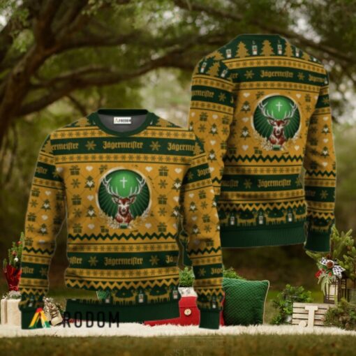 Jagermeister Festive All Over Ugly Sweater