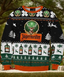 Jagermeister Funny Mix Color Ugly Christmas Sweater