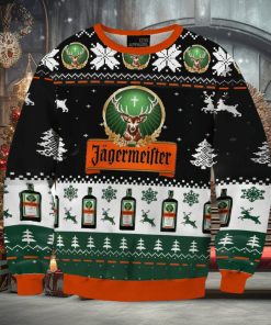 Jagermeister Funny Mix Color Ugly Christmas Sweater