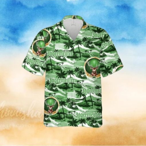 Jagermeister Hawaiian Sea Island Pattern Hawaiian Shirt