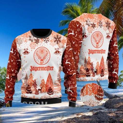 Jagermeister Knitting Pattern Ugly Christmas Holiday Sweater