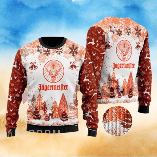 Jagermeister Knitting Pattern Ugly Christmas Holiday Sweater