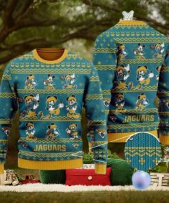 Jaguars Mickey Mouse Knitted Ugly Christmas Sweater
