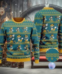 Jaguars Mickey Mouse Knitted Ugly Christmas Sweater