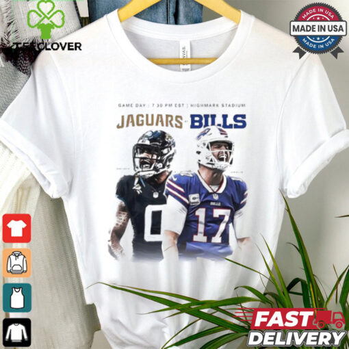 Jaguars at Bills game day Gabe Davis vs Josh Allen shirt